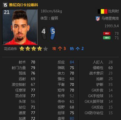 FIFA21最有潜力的妖人（揭秘FIFA21中令人眼前一亮的15位球员）