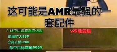 《使命召唤手游AMR配件搭配，助你称霸战场》（将AMR配件发挥至极限）